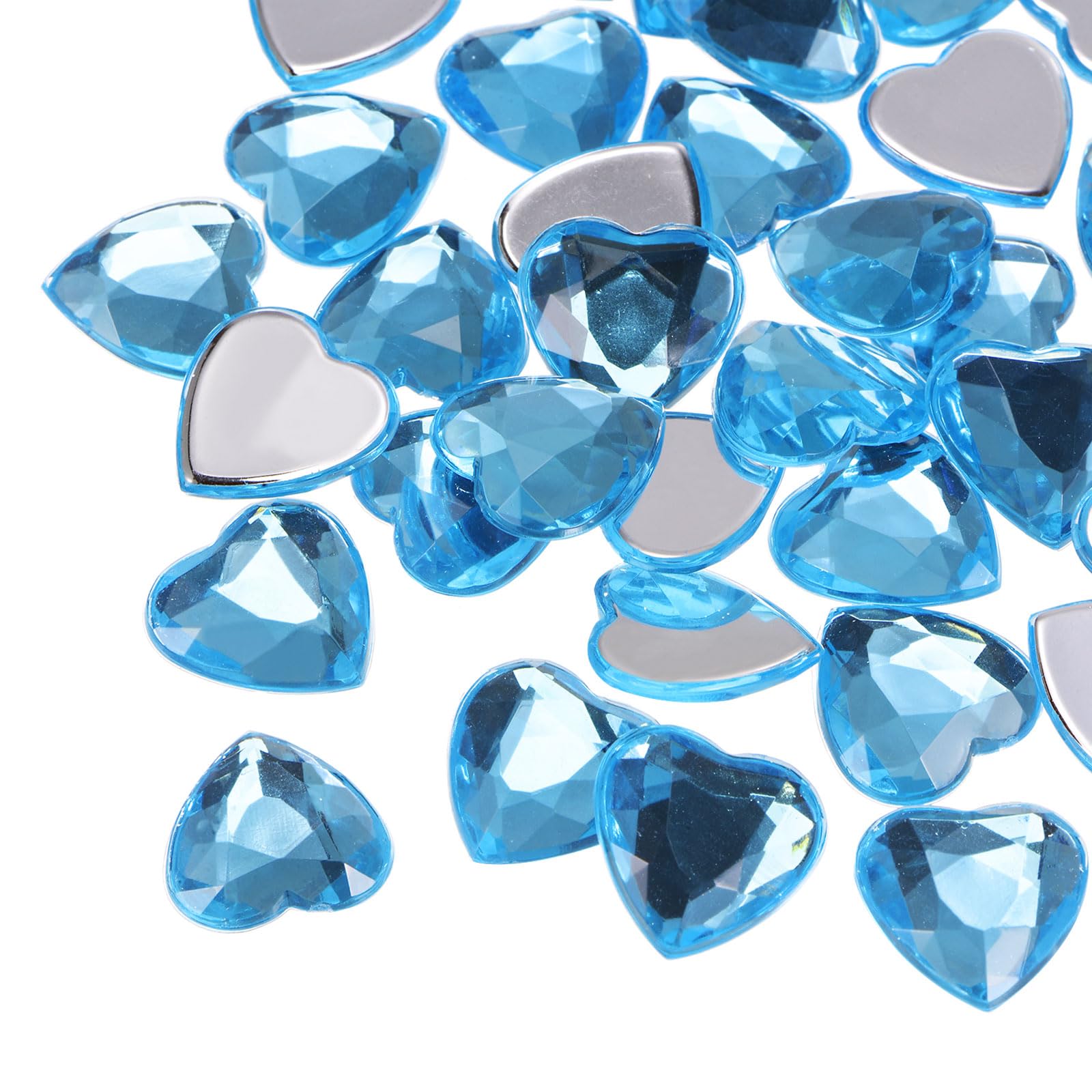 Diamantes de corazón acrílico de 15mm para solucionar la falta de brillo en tus manualidades planas