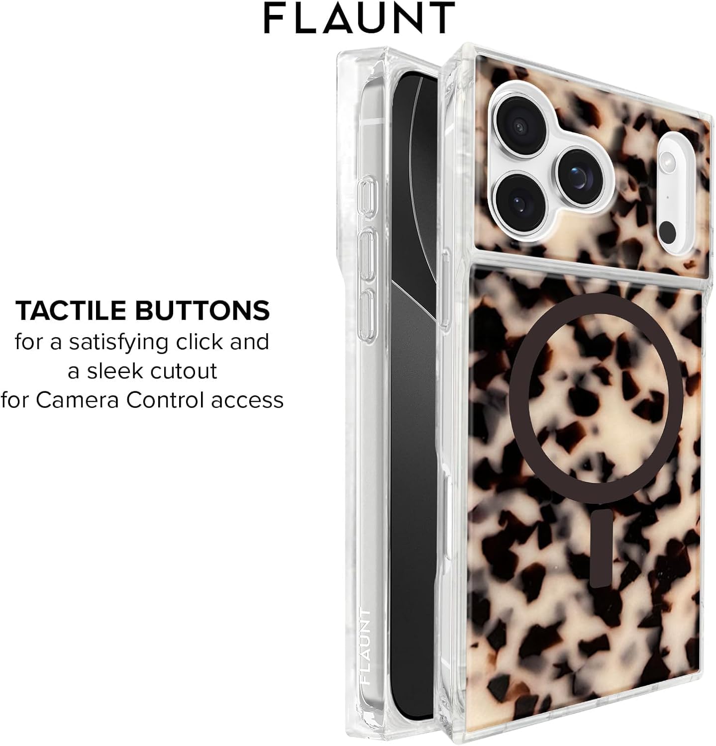 Amazon.co.jp: Flaunt 公式スクエア保護ケース - iPhone 17 Pro Max 