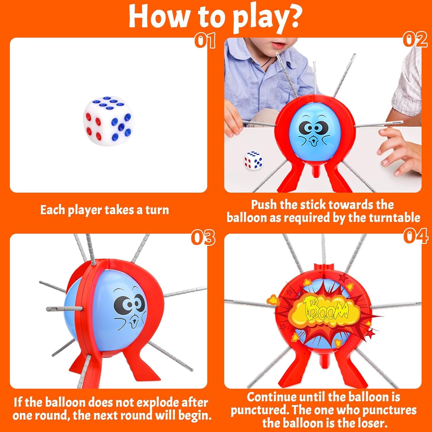 Desktop Balloon Game, Interactive Balloon Burst Game for Kids & Adult, BoomBoom Party Pop the Balloon Family Gathering - Image 4