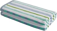 Vista 22 de Superior Toalla de playa de gran tamaño con textura de rayas, 100% algodón, 550 GSM, suave, afelpado y altamente absorbente (juego de 2)