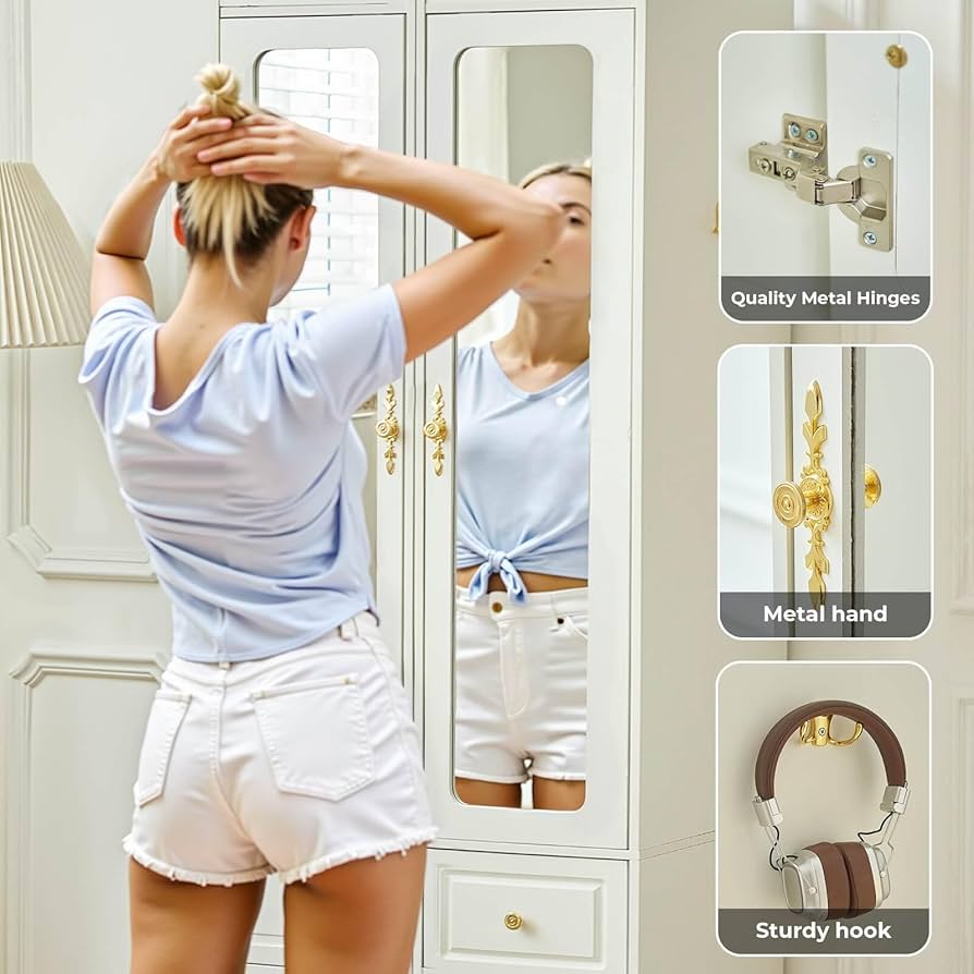 Amazon.com: JanflyHome Armoire Wardrobe Closet, White
