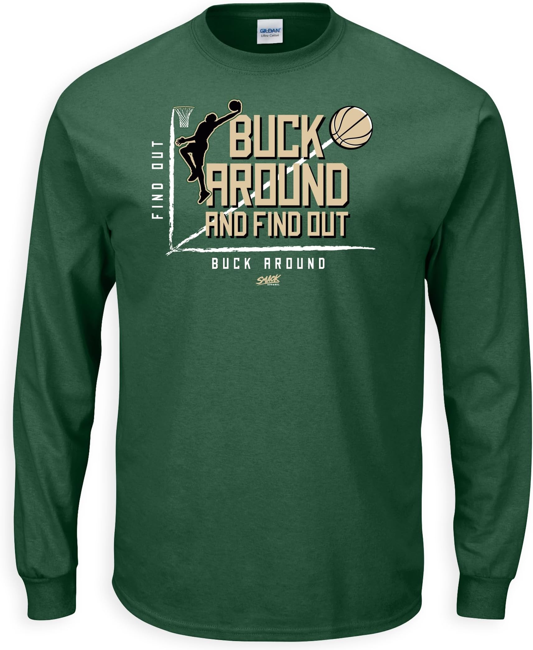 Buck Around and Find Out T-Shirt for Milwaukee Basketball Fans (SM-5XL)