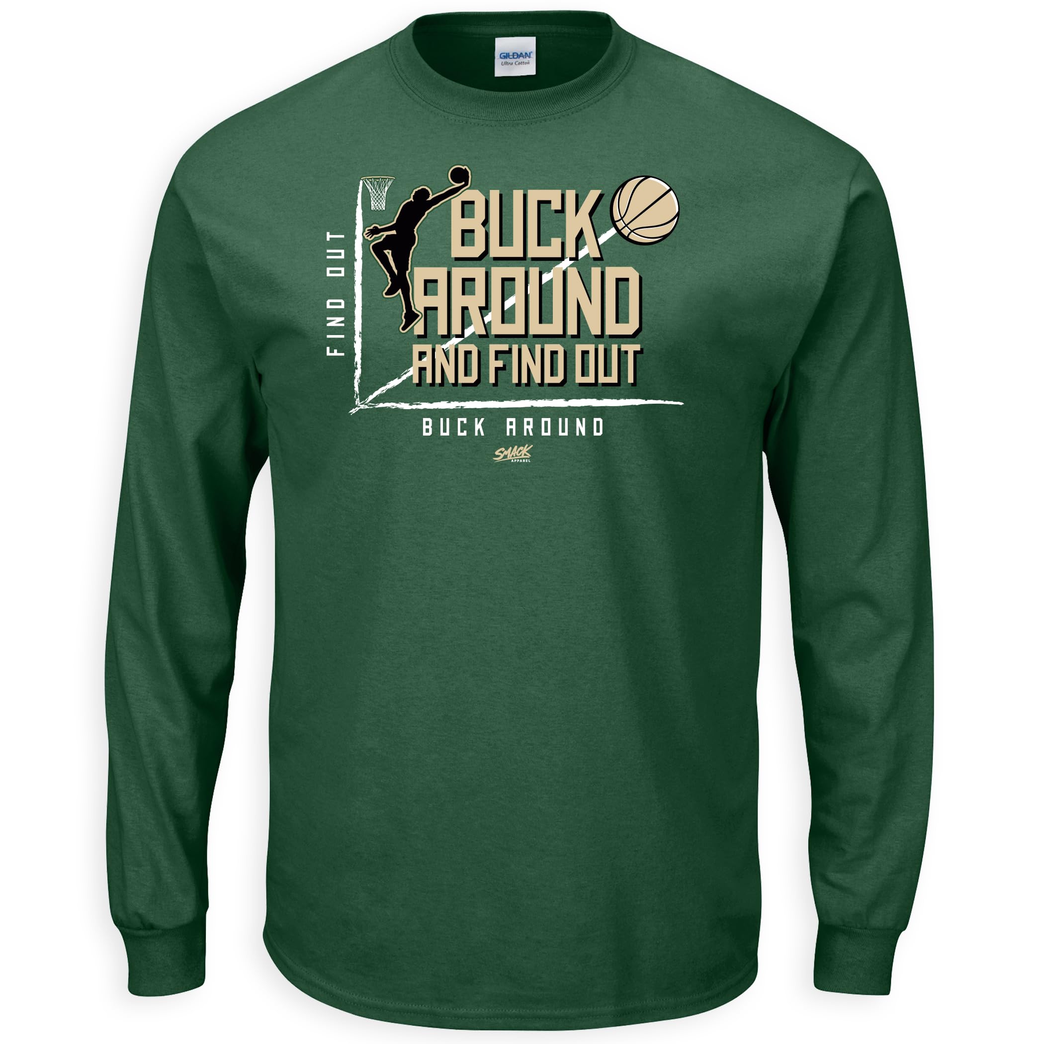 Buck Around and Find Out T-Shirt for Milwaukee Basketball Fans (SM-5XL)