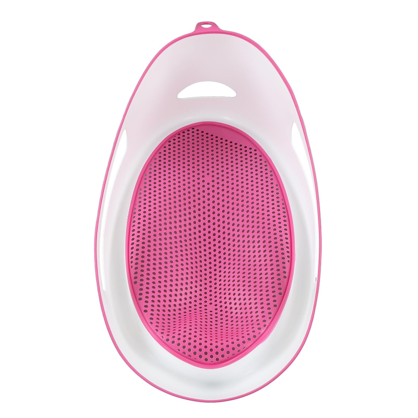 Soporte para bañera para bebé, soporte para bañera o lavabo, soporte de silicona suave, malla de baño, alfombrilla de baño para recién nacidos (rosa)