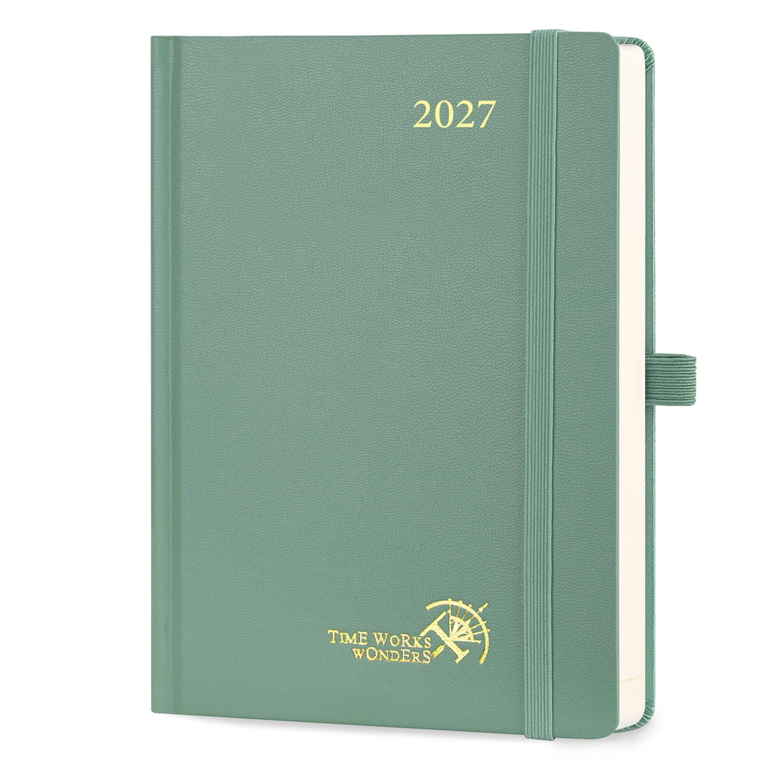 POPRUN Day per Page Diary 2027 A5 Hardback Day to Page Daily Planner