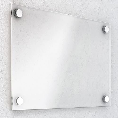 Miniatura 28 de Pelopy 8 tornillos de separación de letreros para anuncios, soportes de pared de acero inoxidable, clavos acrílicos de vidrio (1 x 1 pulgada)