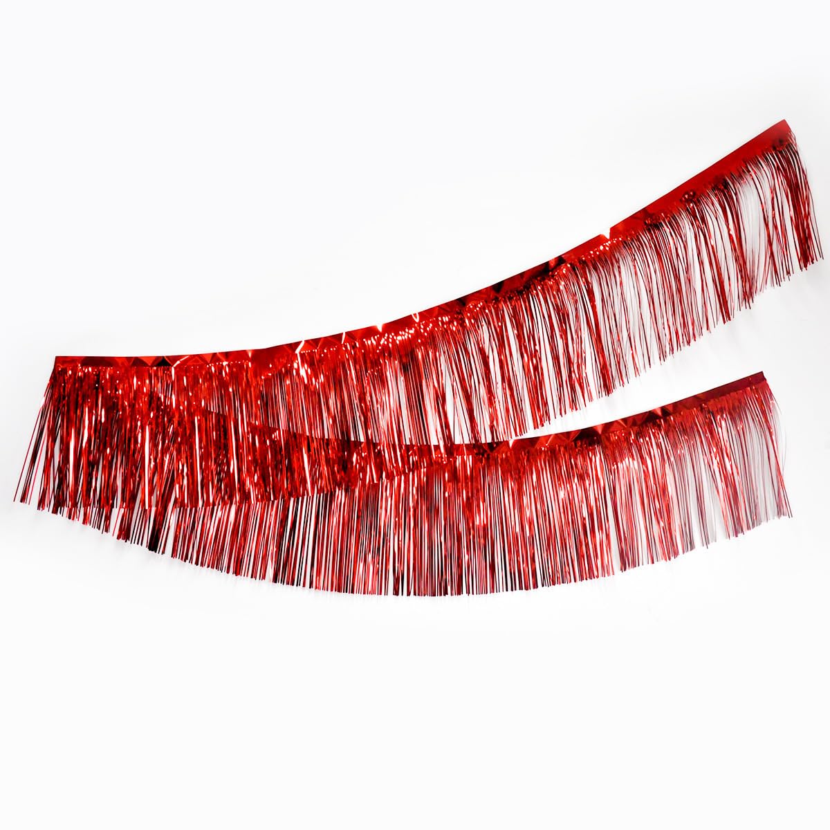 b 6 opakowań 300 x 30 cm girlanda z frędzlami foliowa girlanda z frędzlami metaliczna girlanda foliowa wisząca na ścianę baner z frędzlami na ślub, przyjęcia urodzinowe, dekoracje świąteczne i