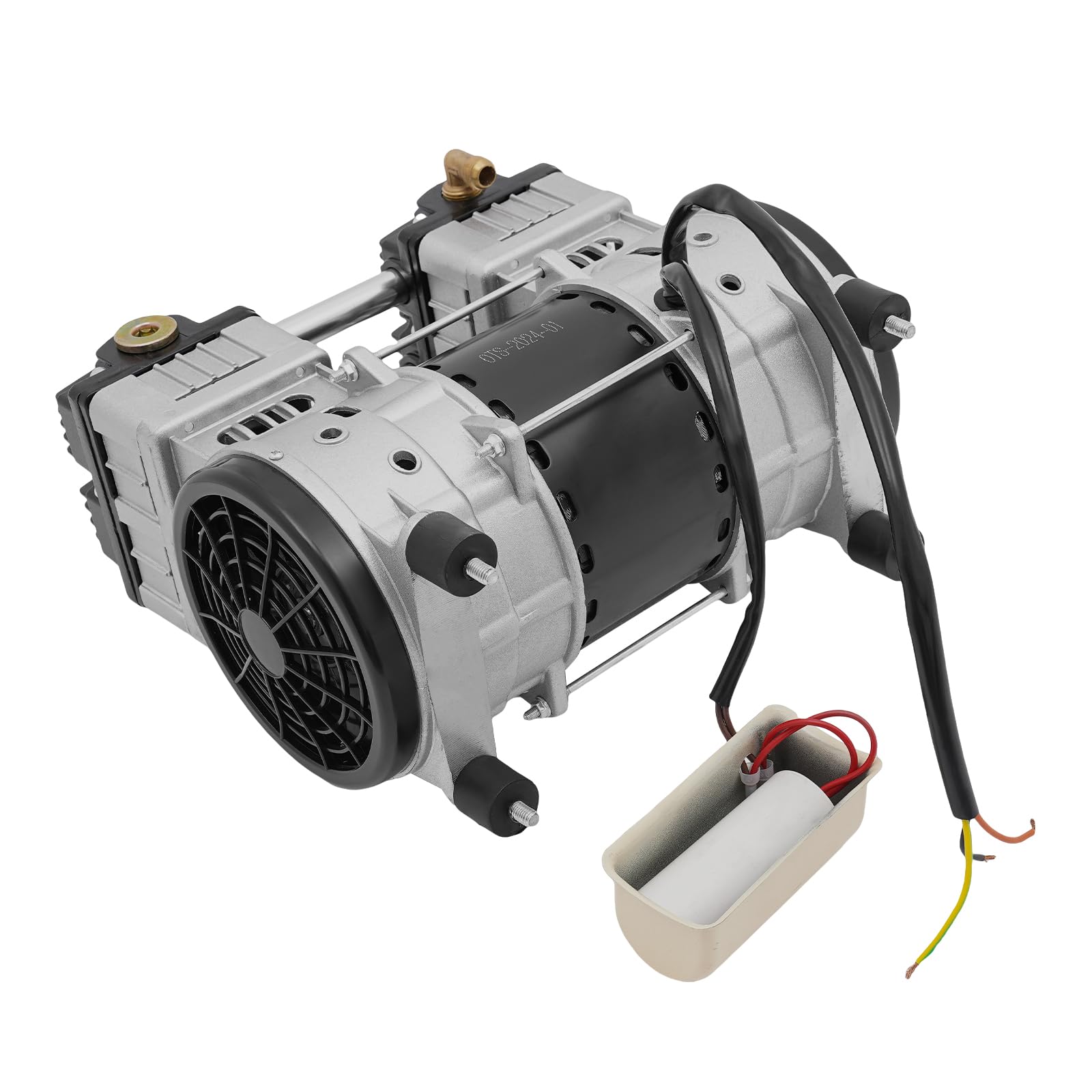 Compressore d'Aria Silenzioso 1500W 145L/min 2800 giri/min Testa in Rame per Officina Riparazioni Auto