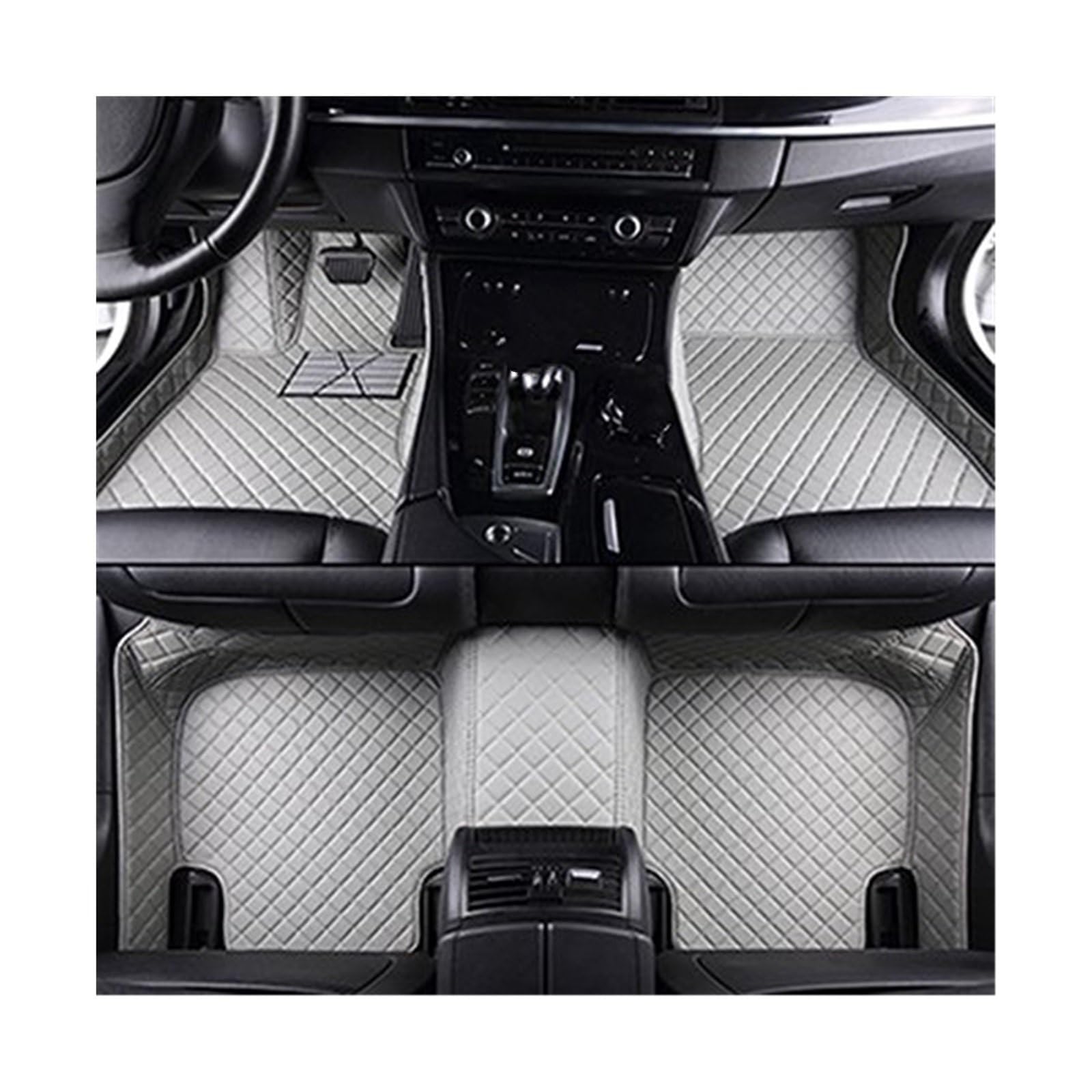 Generisch Für maßgeschneiderte Auto-Fußmatten für Mercedes W204 C-Klasse 2007–2013. Innen-Autoteppich(6)