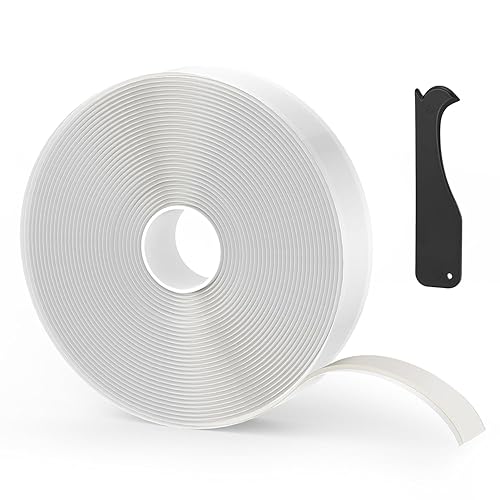 Miniatura 7 de Cinta de butilo negra de 1.6 pulgadas x 30 pies, 1 paquete de 1 cinta de butilo para calafateo de butilo de alta calidad sin endurecimiento para