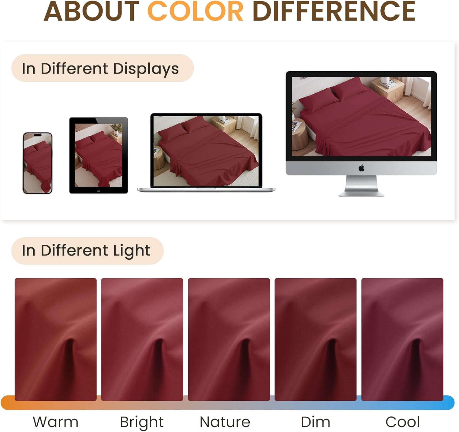 Cal King Size 4 Piece Sheet Set - Comfy Breathable & Cooling Bed Sheets Set, Soft and Wrinkle Free, Deep Pockets, Easy & Secure Fit, Hotel Luxury Bedding for Women, Men - Oeko-Tex - Burgundy