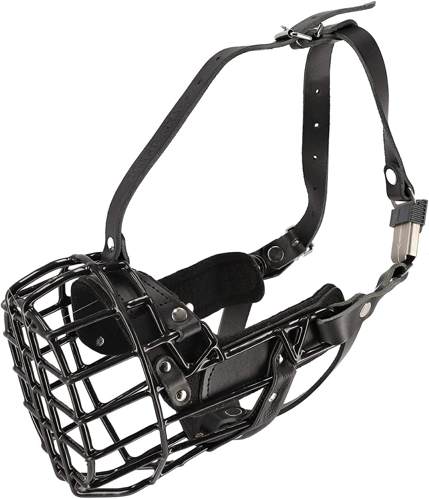 Bozal de metal de goma Dingo Gear para perro boxeador | S03044