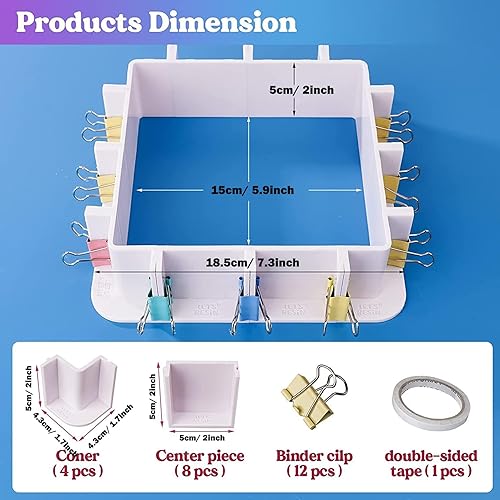 Miniatura 2 de Moldes de resina de silicona con borde ajustable, moldes de resina de silicona ajustables, soporte de borde para moldes de velas, fabricación de
