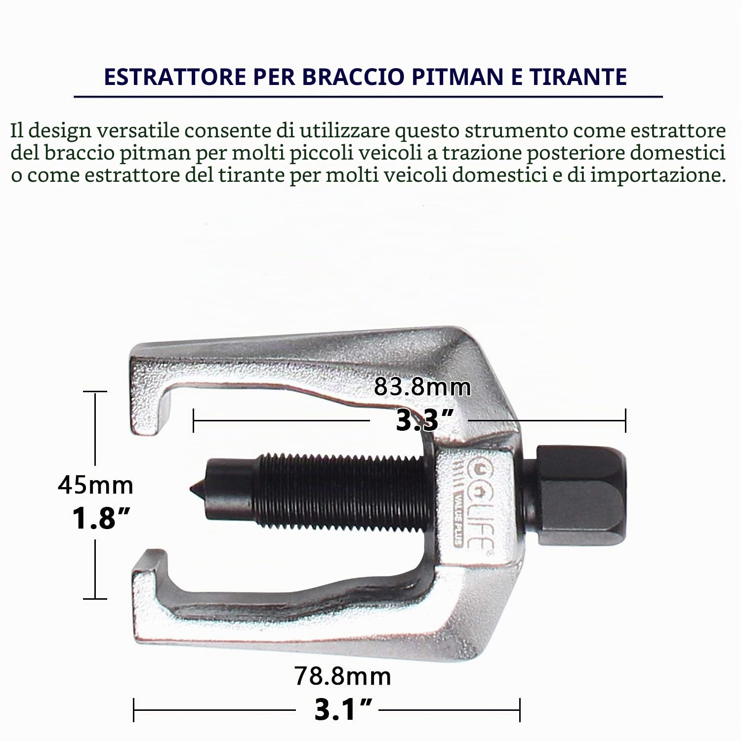 CCLIFE 5 Pezzi estrattore giunti sferici estrattore Set Strumento di Rimozione universale Strumento di Rimozione del giunto sferico