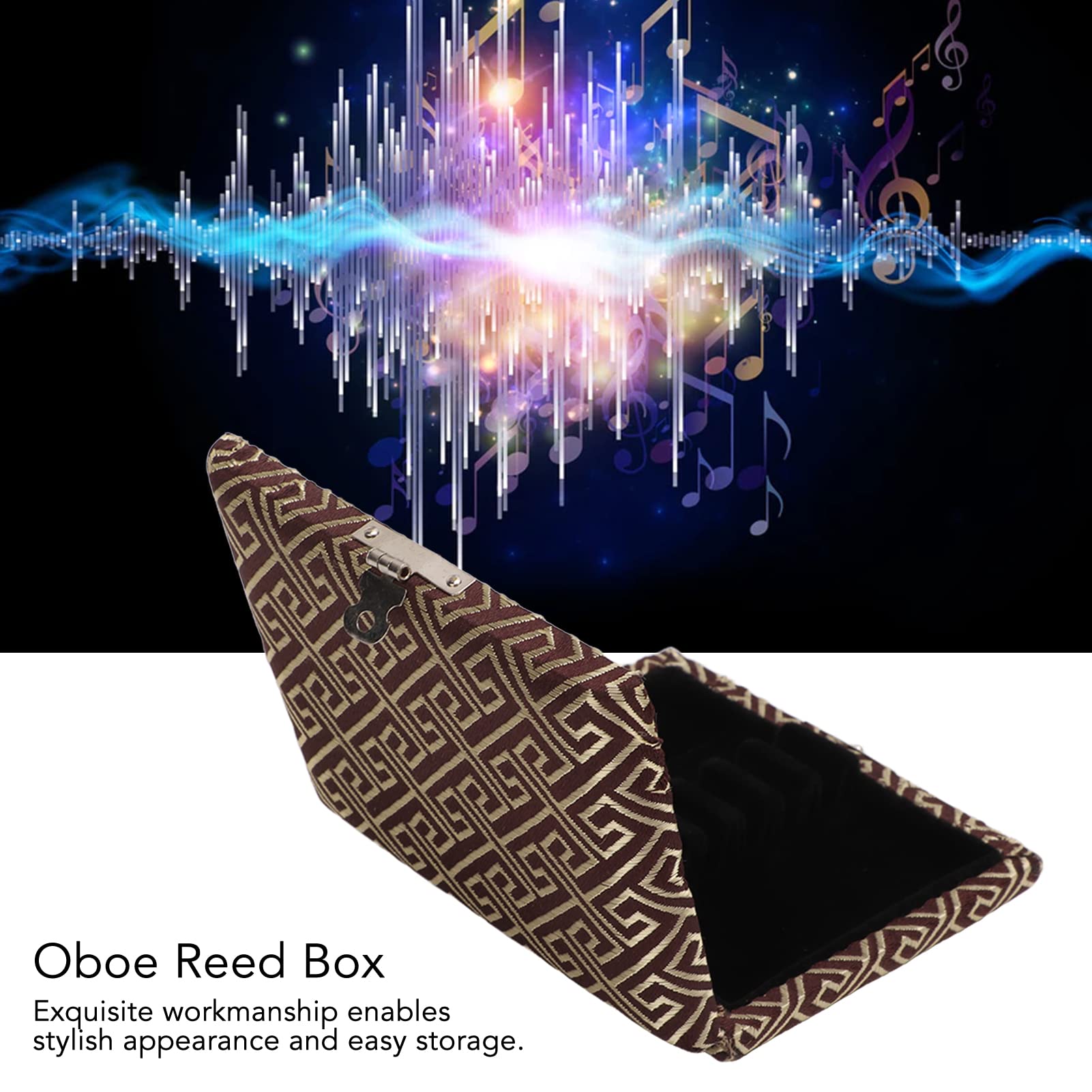 AOWINHIT Large Capacity Portable Oboe Storage Case Holder, Safe Secure Protection Coffee for Beginners Professionals