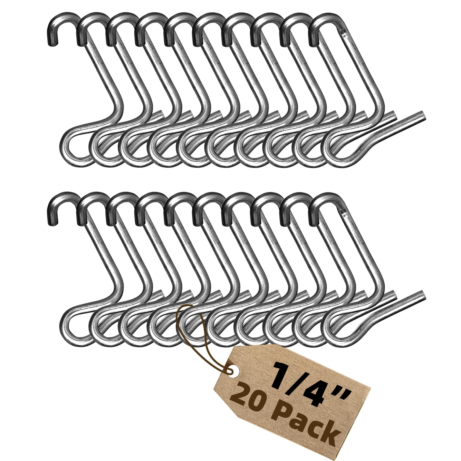 Lot de 20 tendeurs de fil de clôture de 6 mm pour clôture métallique de ferme, jardin