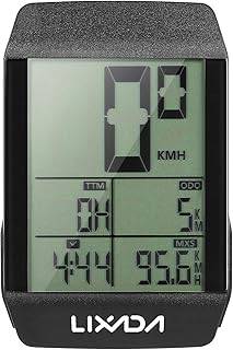 computador de bicicleta,HUIOP Computador de ciclismo sem fio bicicleta velocímetro à prova d'água hodômetro com luz de fundo LED,computador de bicicleta sem fio