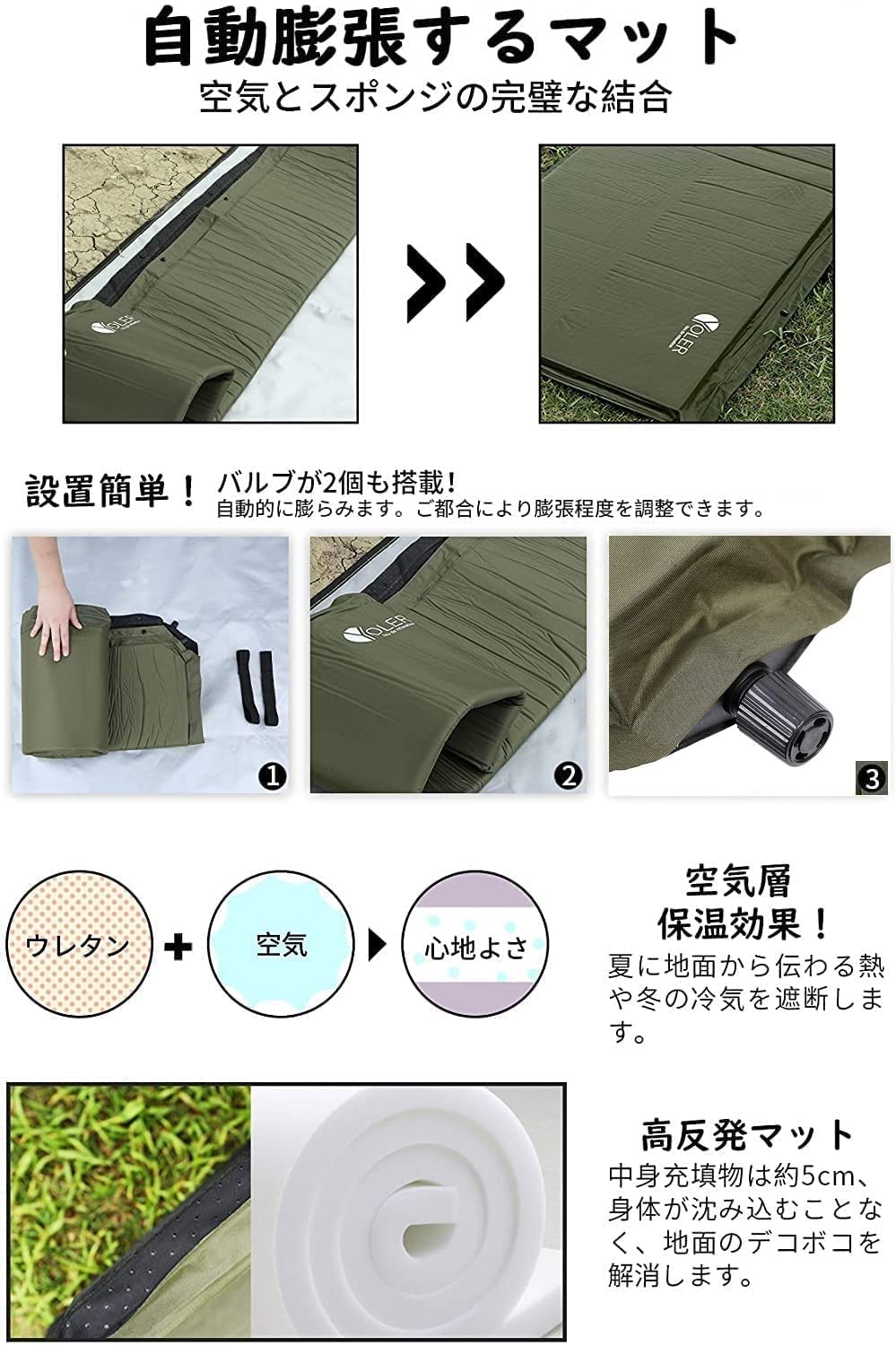 ヨーラー　アウトドアマット Amazon.co.jp: YOLER: マット