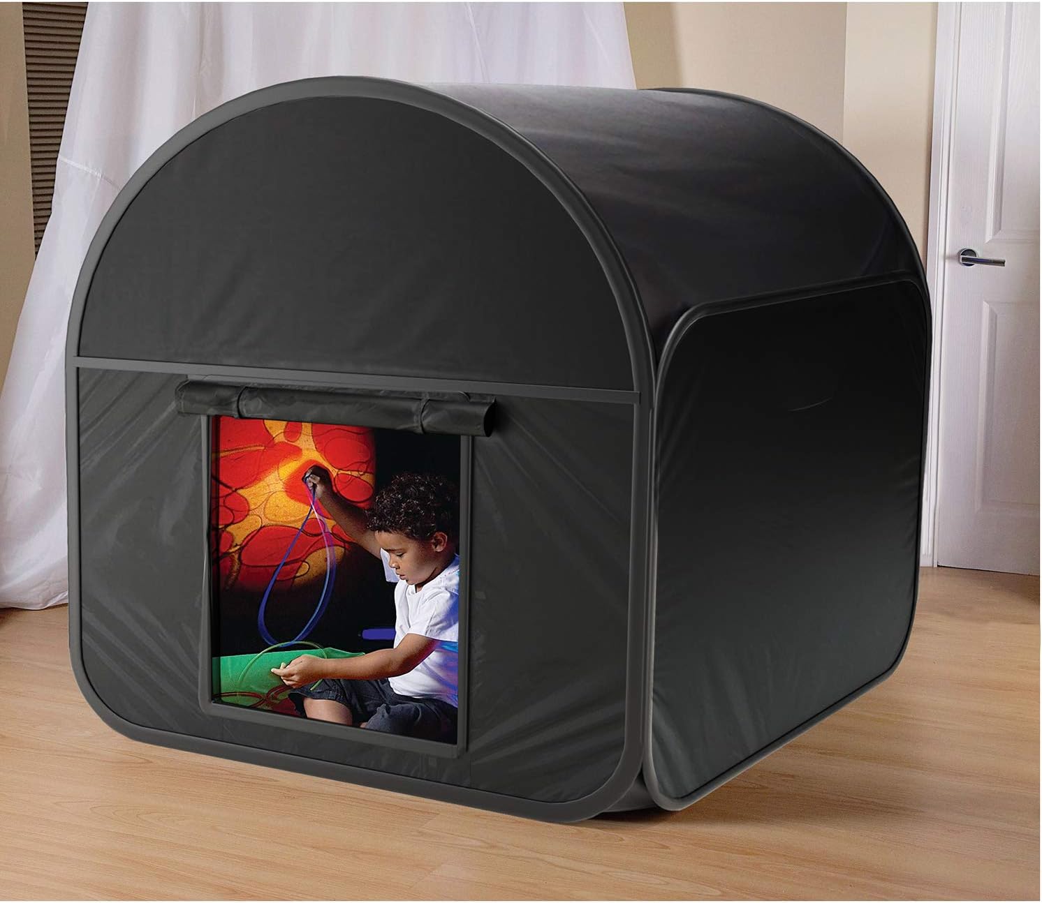 Bluecaps Trading Large 1 x Premium Pop-up Sensory Den Blackout Tent for Special Educational Needs such as Autism, ASD & ADHD with Travel Carry Bag…