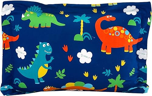 Miniatura 5 de Sapphire Home Juego de edredón de dinosaurio de 3 piezas para niños, ropa de cama para niños, funda de almohada, almohada decorativa de juguete, kit