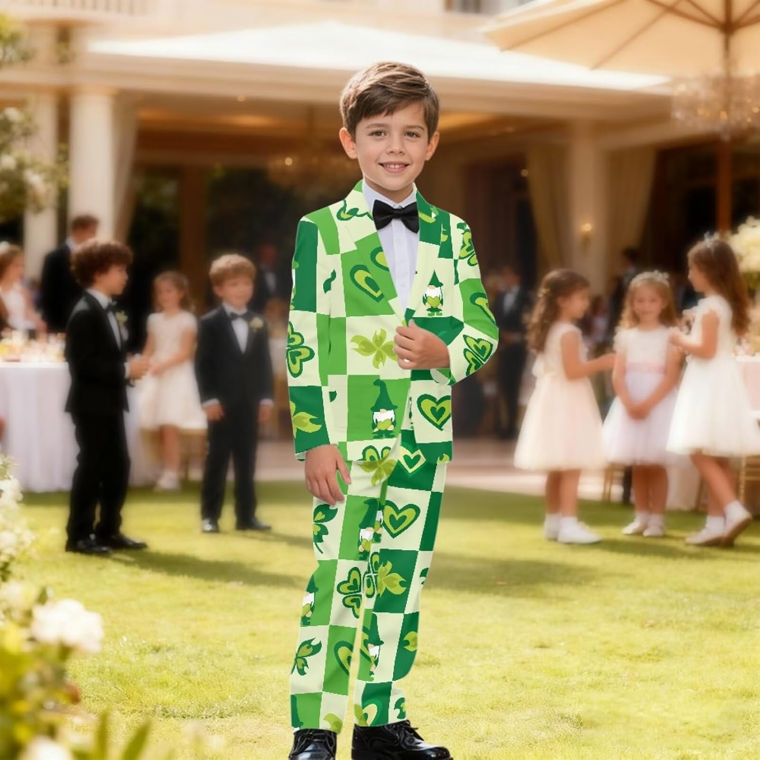 Boys' Tuxedos Slim Fit 2-Piece Boy's Suit with Pockets, Blazer and Pants