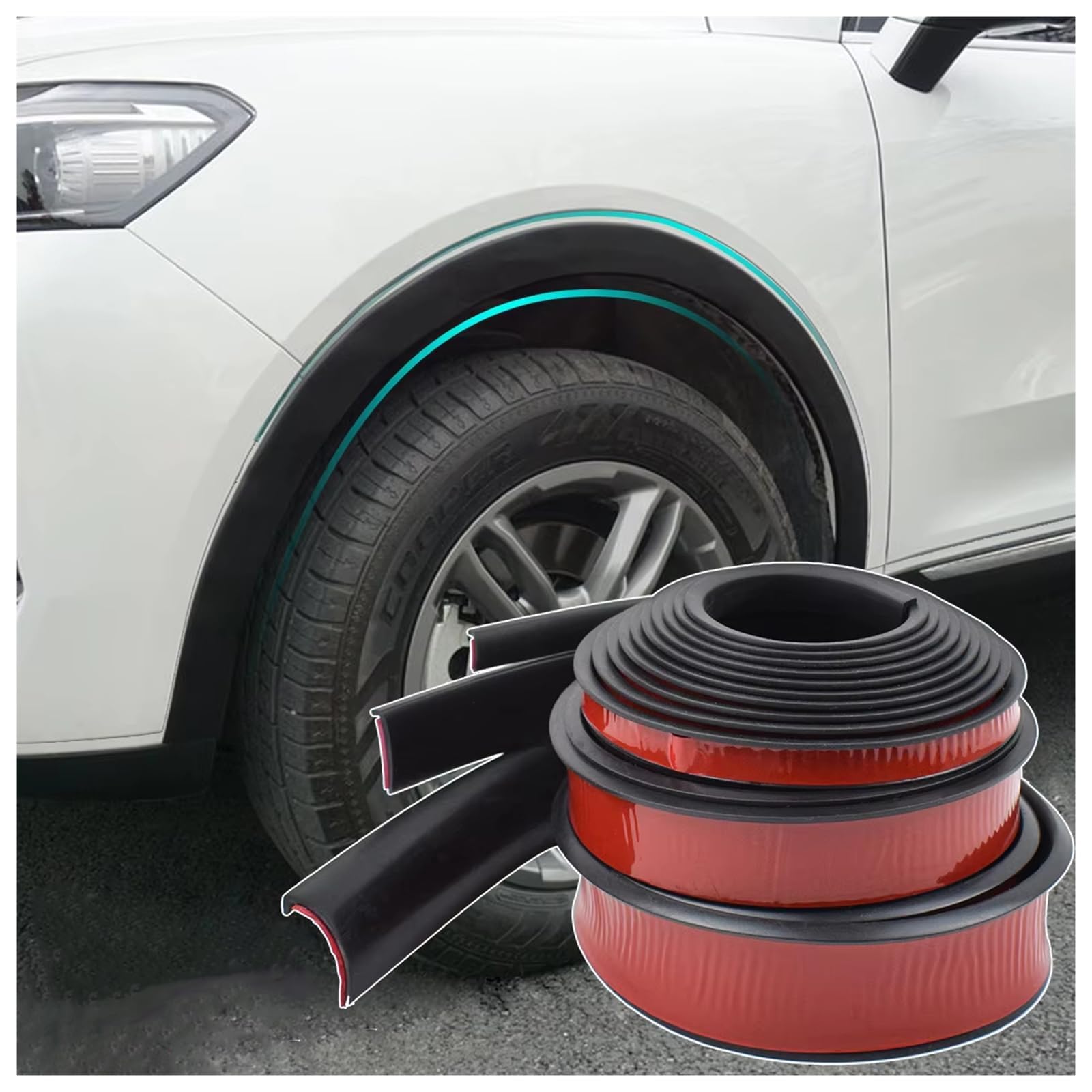 WZKSZMEFG 2 Pcs Car Wheel Arch Trim,For Lexus UX UX200 UX250H 2018-2020 Wheel Eyebrow Bumper Strips Paint Scratch Guard Anti-Collision Auto Styling Protection Strip