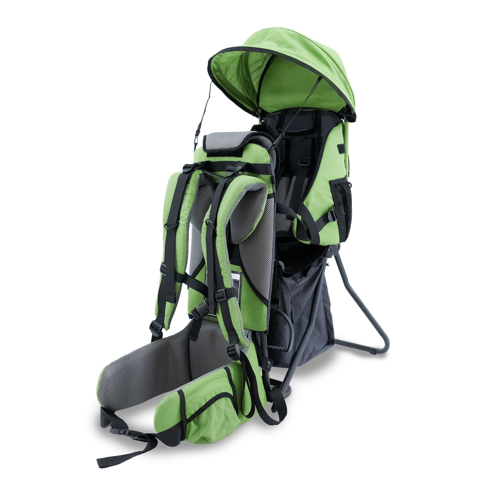Lil' Boss Sac à Dos Porte-Bébé Randonnée Ergonomique, FASports Porte-Enfant 20–25 kg avec Capote Pluie et Soleil, 50 x 38 x 90 cm