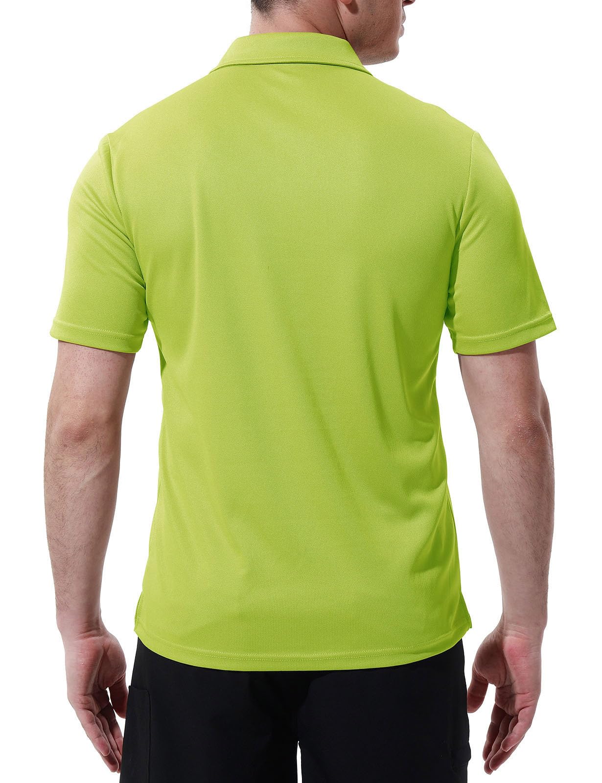 Rdruko Polo de manga corta para hombre con bolsillo en el pecho, camiseta de verano, polo de golf, corte ajustado para hombres