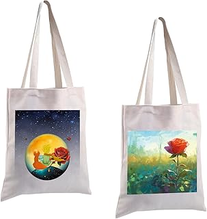 Little Prince Tote Bag Little Prince Gifts Fox and Prince Canvas Tote Bag Prince Book Lover Fans Gifts Tote Bag