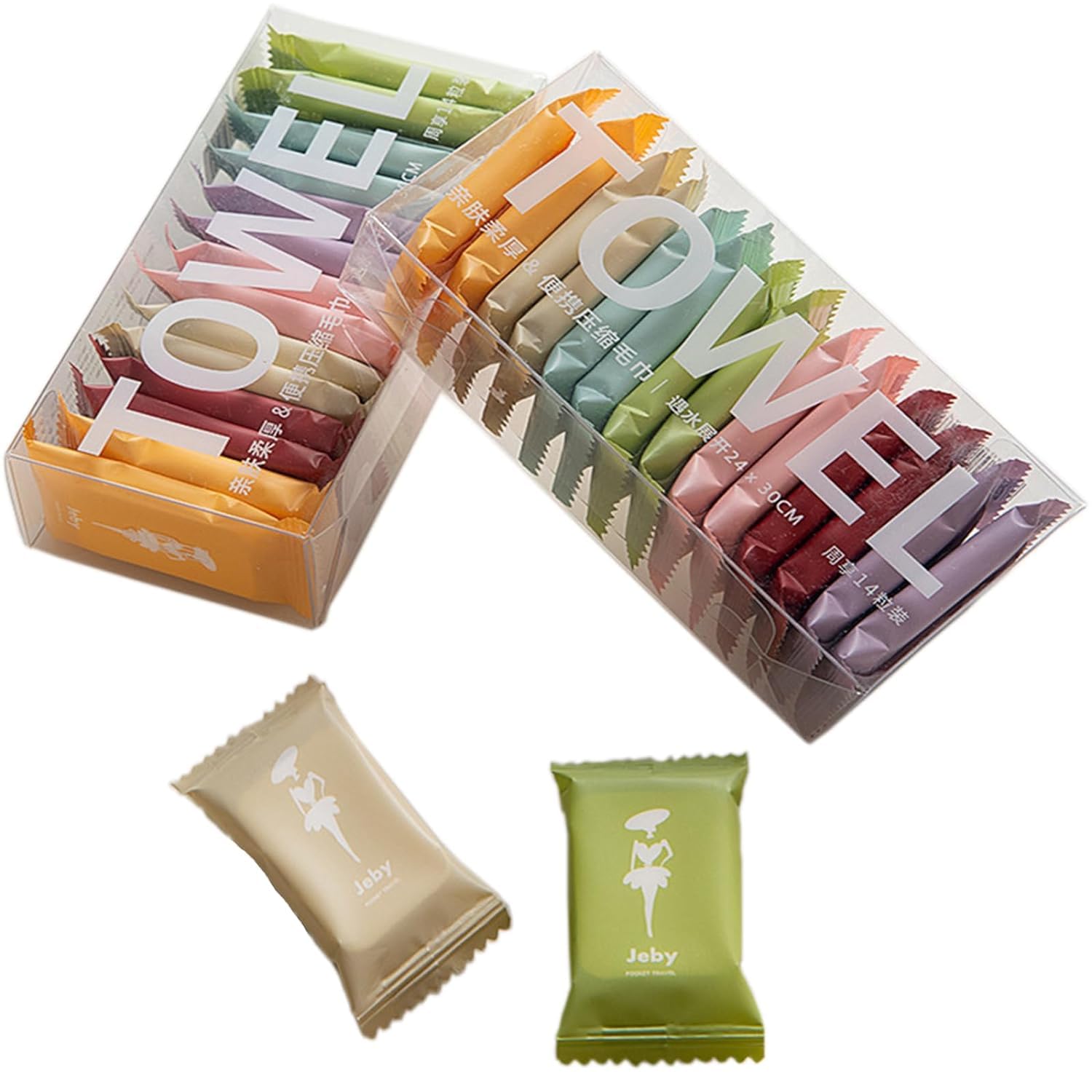 HEXONIQ® Compressed Towels, Disposable Compressed Face Towel Tablet, Mini Compressed Towel, Portable Compressed Coin Tissue Paper, Magic Tablet Towel for Travel, Home, Outdoor Activities, Pack of 28