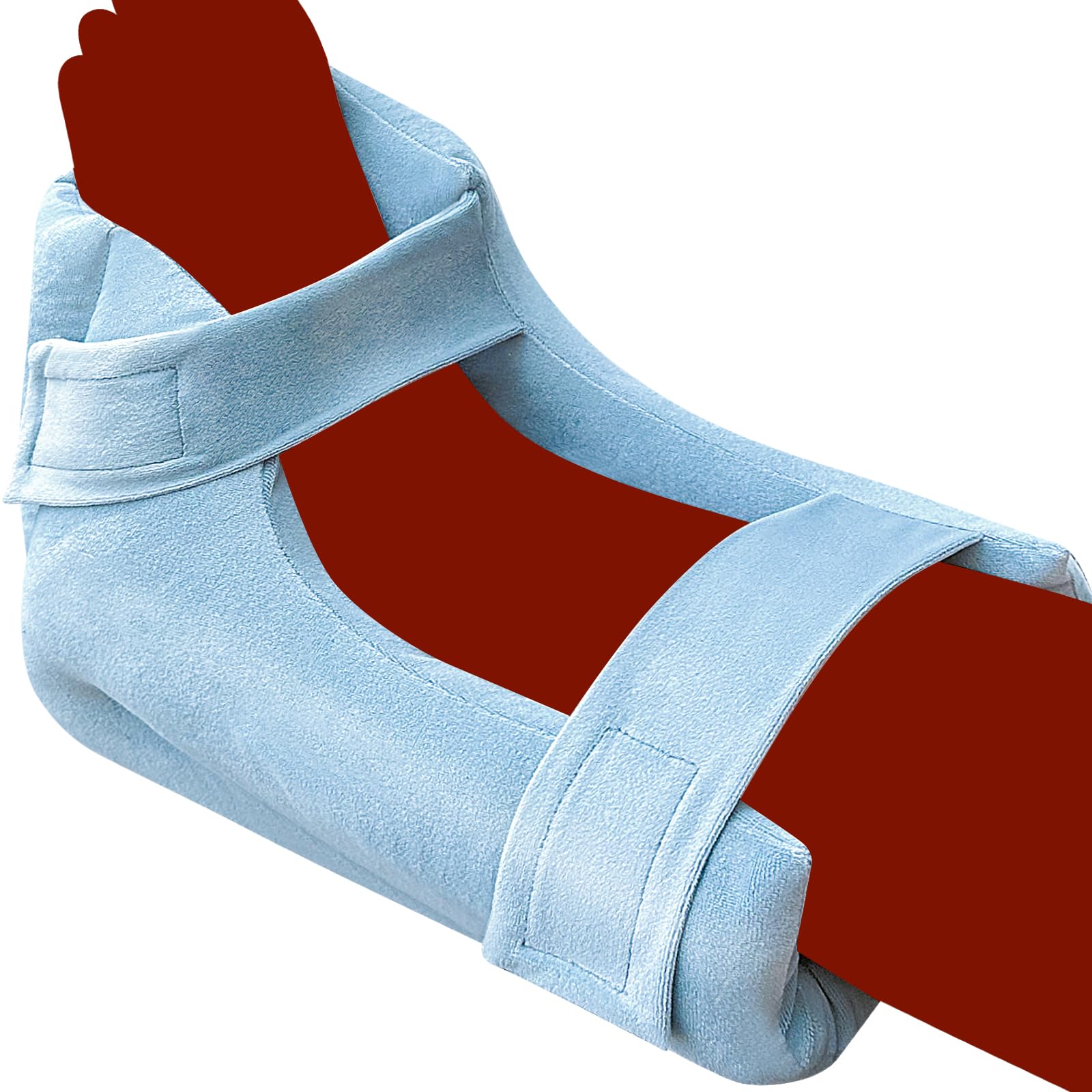 Heel Protectors Cushion Pillows Heel Protector Pillow Off-Loading Heel Boot to Relieve Pressure from Sores and Ulcers Ultra Quilted Thick Soft Pressure Relieving Pillow Boot(Qty: 1 PCS) (Blue)