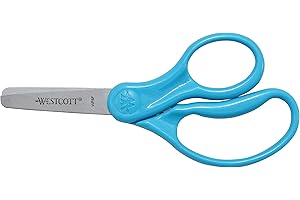 Westcott Kids Scissors for Preschoolers: Safe, Easy-Grip Scissors for Ages 4-8
