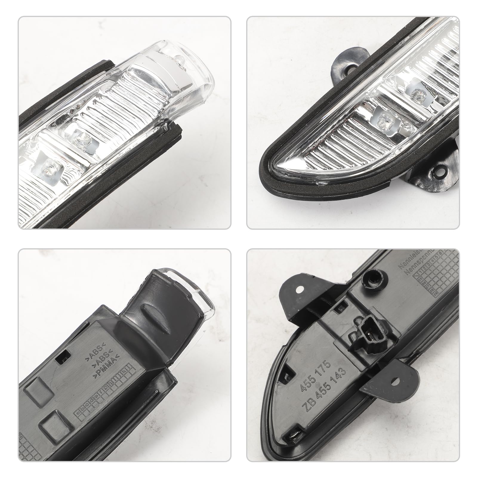 1 Paar Blinkerleuchten Link+Recht für CLS C219 E-Klasse W211 S-Klasse W221 C216 Aussenspiegel Spiegelblinker Blinkleuchten glasklar LP-5278 A2198200521