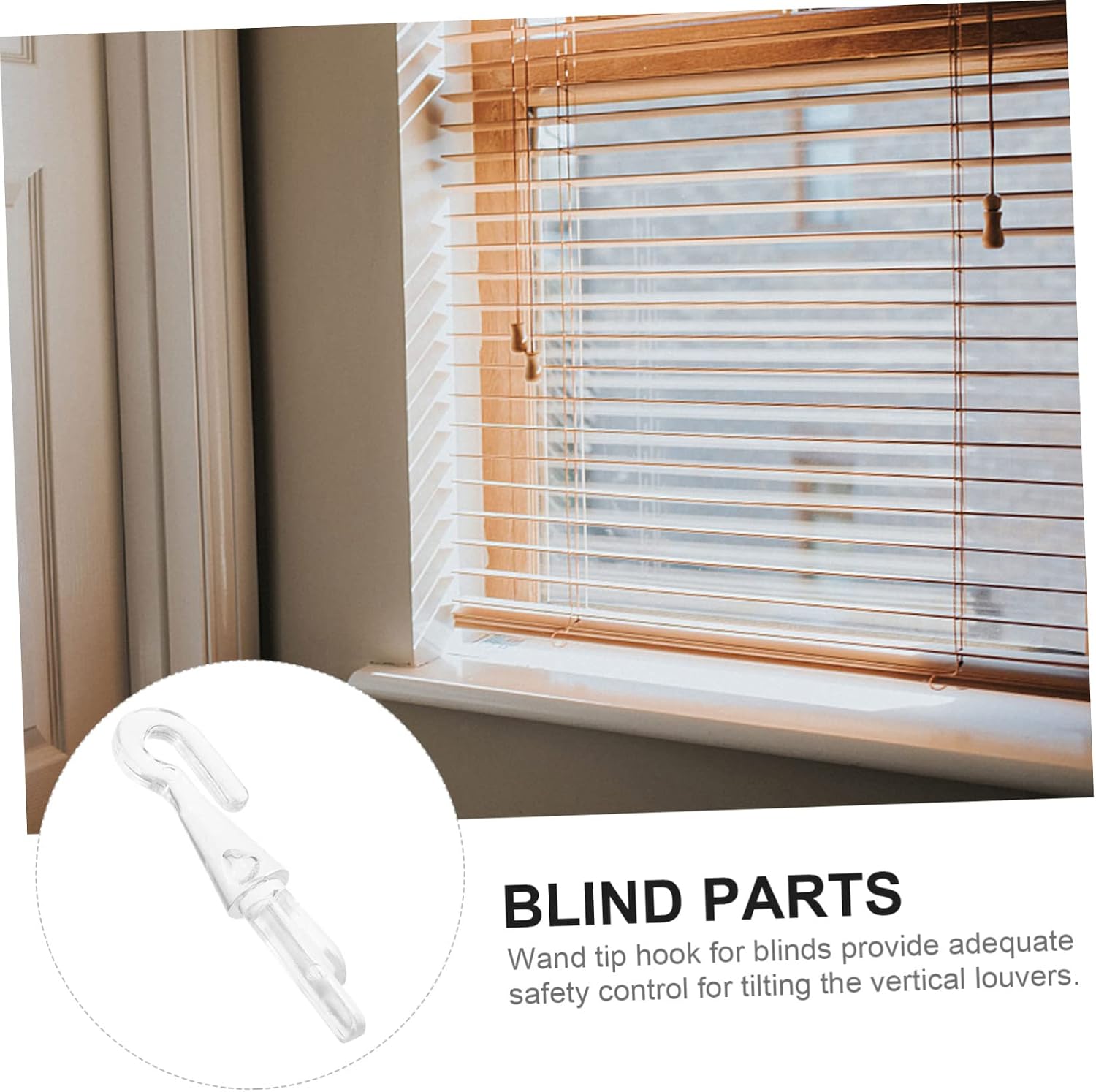 6pcs Blind Wand Replacement Hook Wand Hook for Blinds Lightweight and Compact for Home Office Use