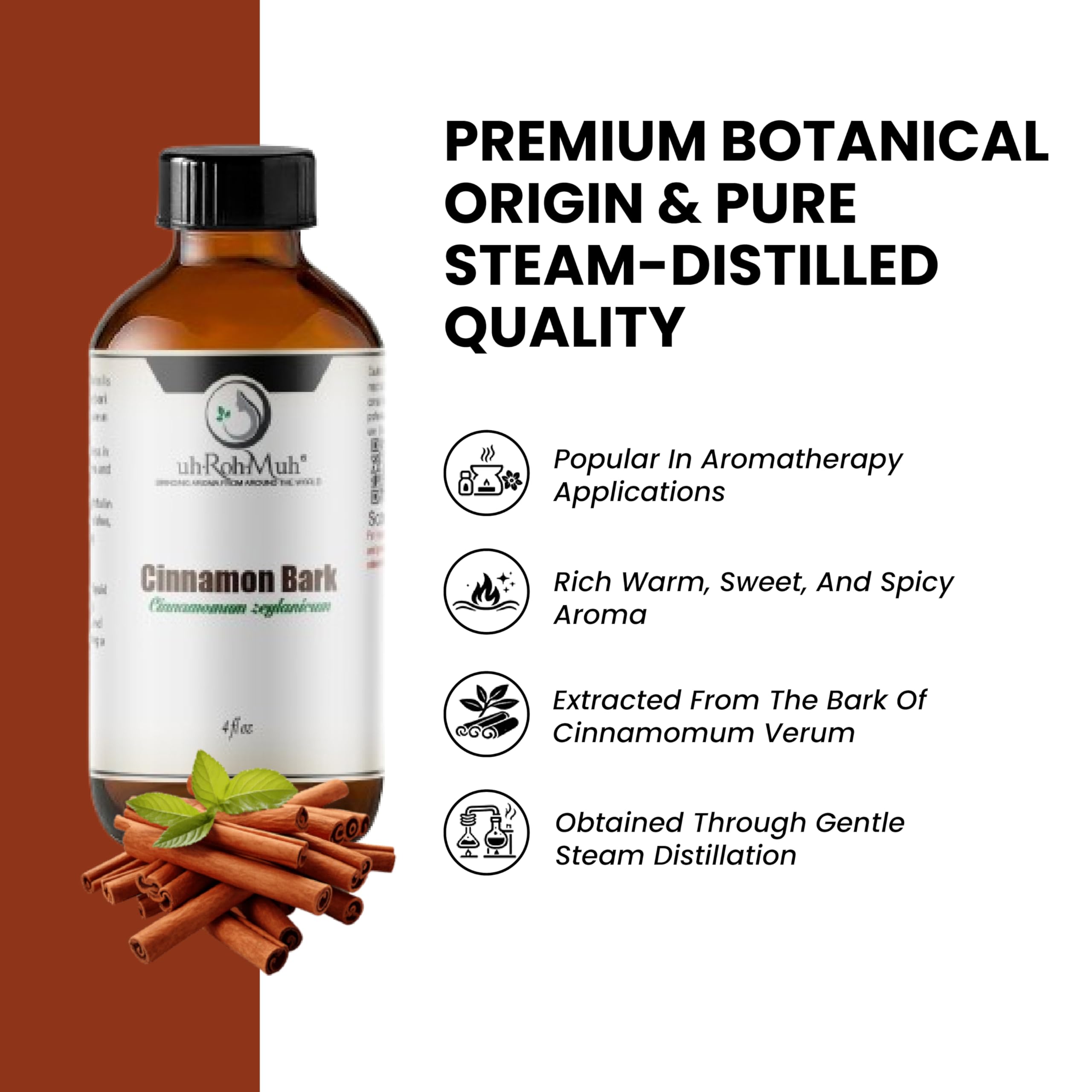 Amazon.com: Cinnamon Bark Essential Oil – 100% Pure Steam