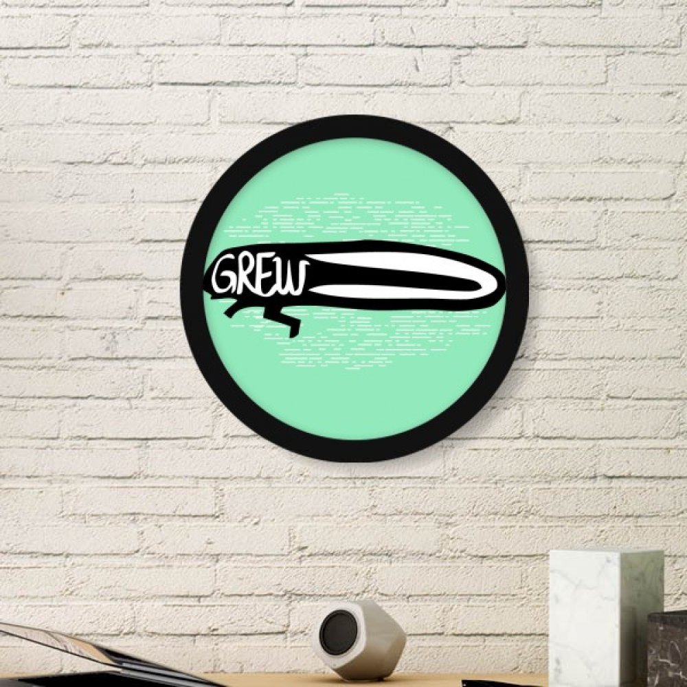 Cadre photo rond DIYthinker bois noir pour embellir un mur blanc vide