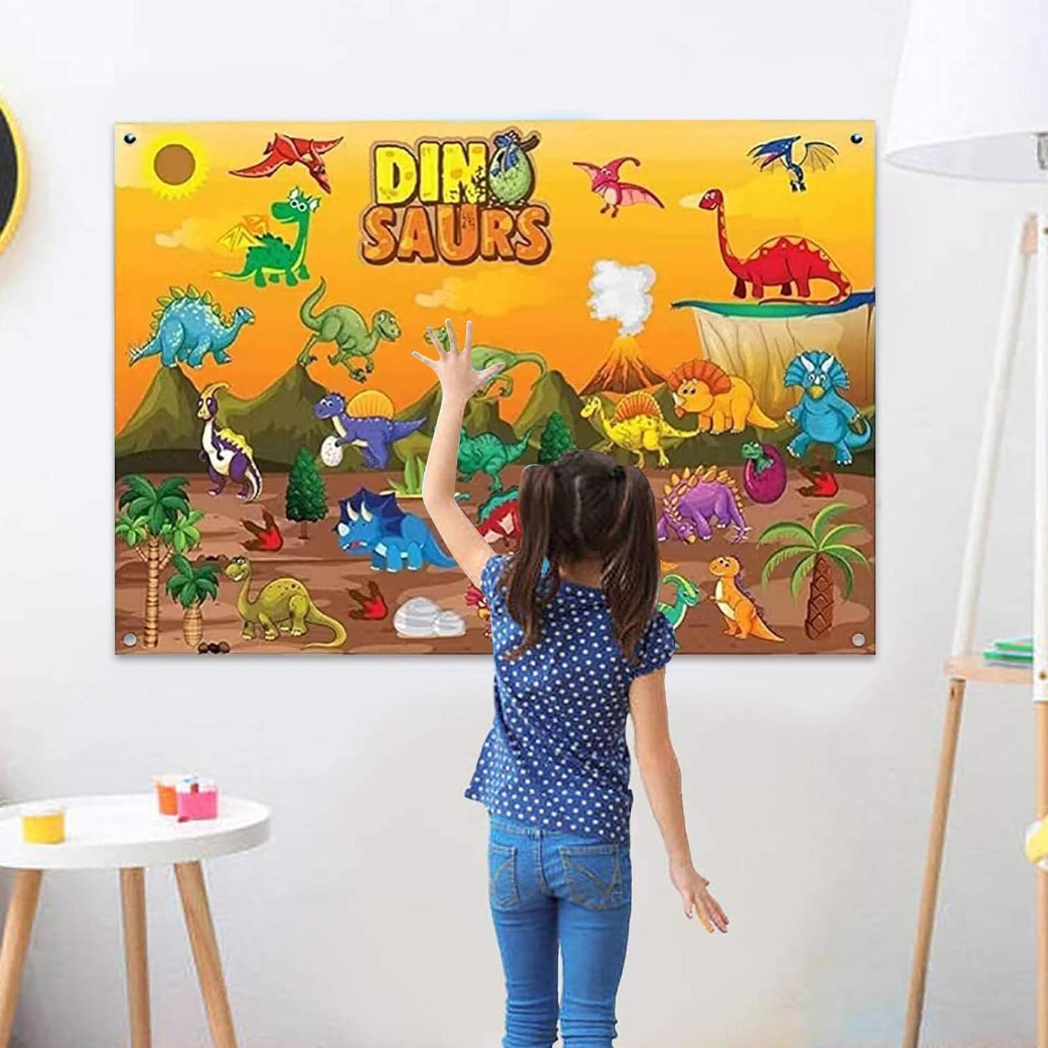 Lavagna In Feltro, Set Di Giochi Di Narrazione A Tema Tridimensionale, Set Di Tabelloni In Feltro Per Animali Da Fattoria, Giocattoli Interattivi Per L'apprendimento Precoce(A)