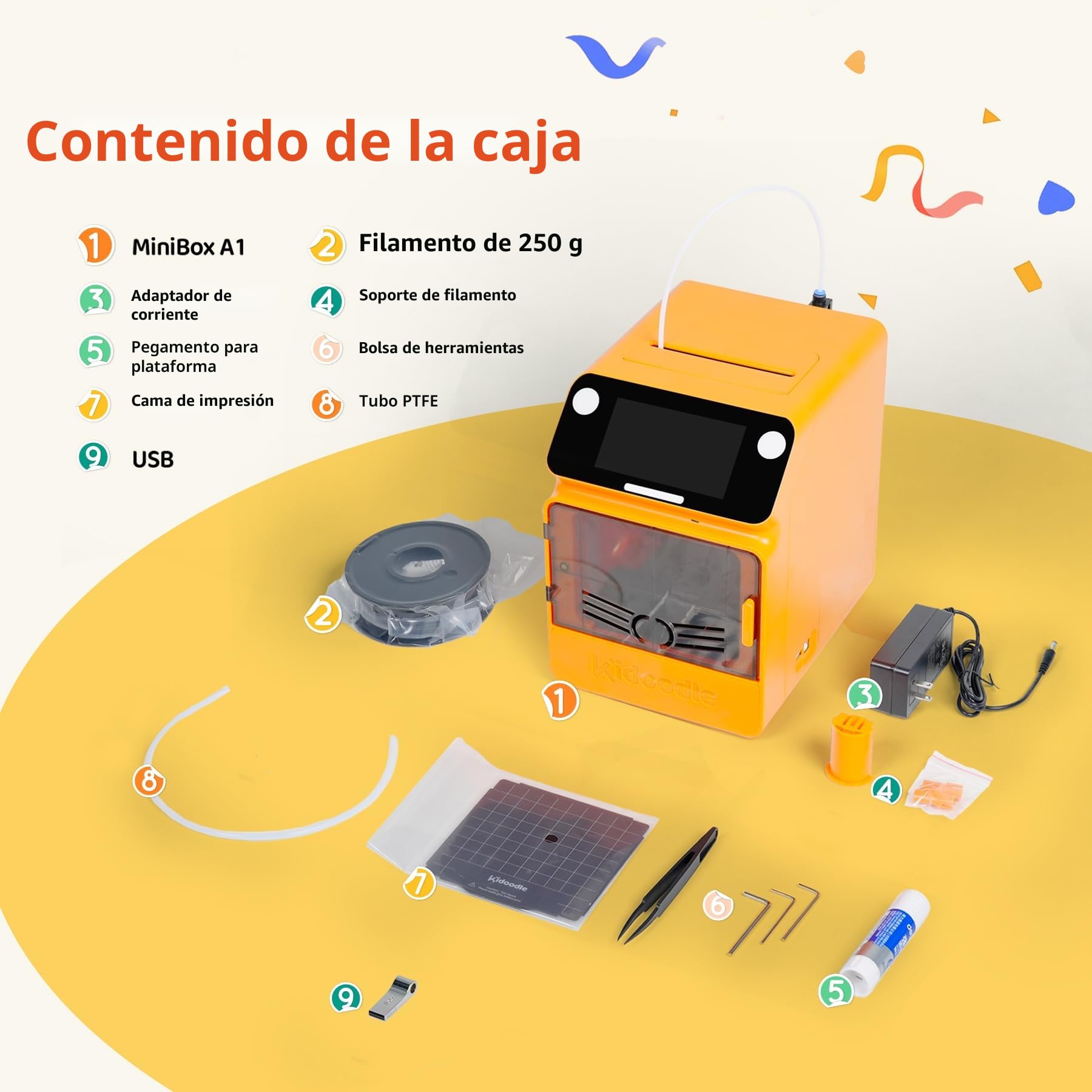 Mini impresora 3D para niños, segura para niños, impresora 3D de juguete, material educativo STEM, control por Wi-Fi y aplicación, actualización semanal de la biblioteca de juguetes, pantalla táctil