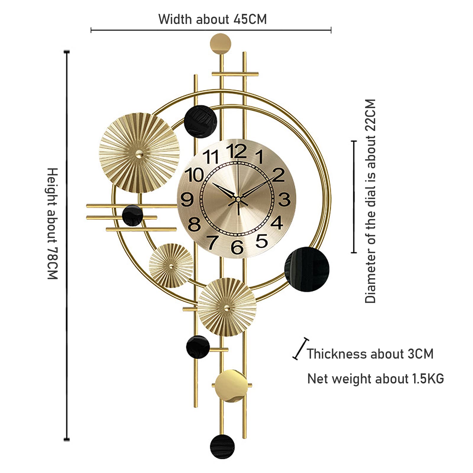 Modern Wall Clock for Luxury Home Décor Upgrade your