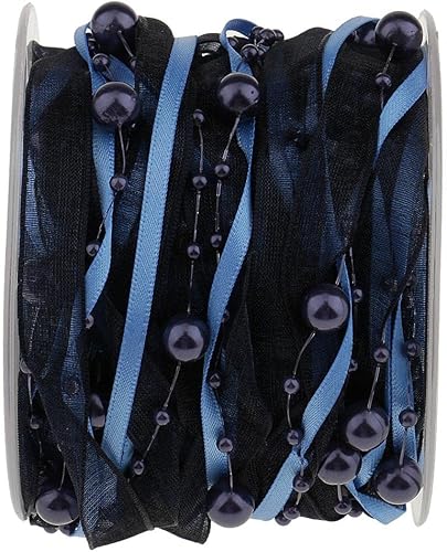 Miniatura 4 de TOOYFUL 10 guirnaldas Ogranza – Guirnalda de perlas decorativas con cordón para manualidades, guirnalda de boda, bola de flores, decoración de