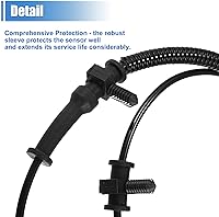 Vista 6 de X AUTOHAUX Kit de sensor de frenos antibloqueo de rueda para Ram 1500 2013-2022 Sensor de velocidad de rueda ABS delantero izquierdo derecho que