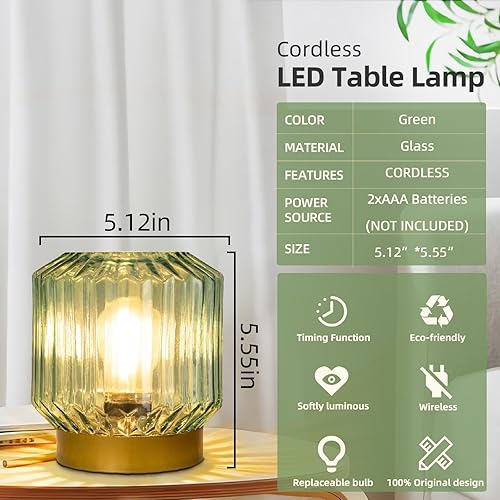 Miniatura 2 de Lámpara a pilas con temporizador, lámparas inalámbricas para áreas sin salidas, pequeña lámpara LED decorativa con diseño original de linterna