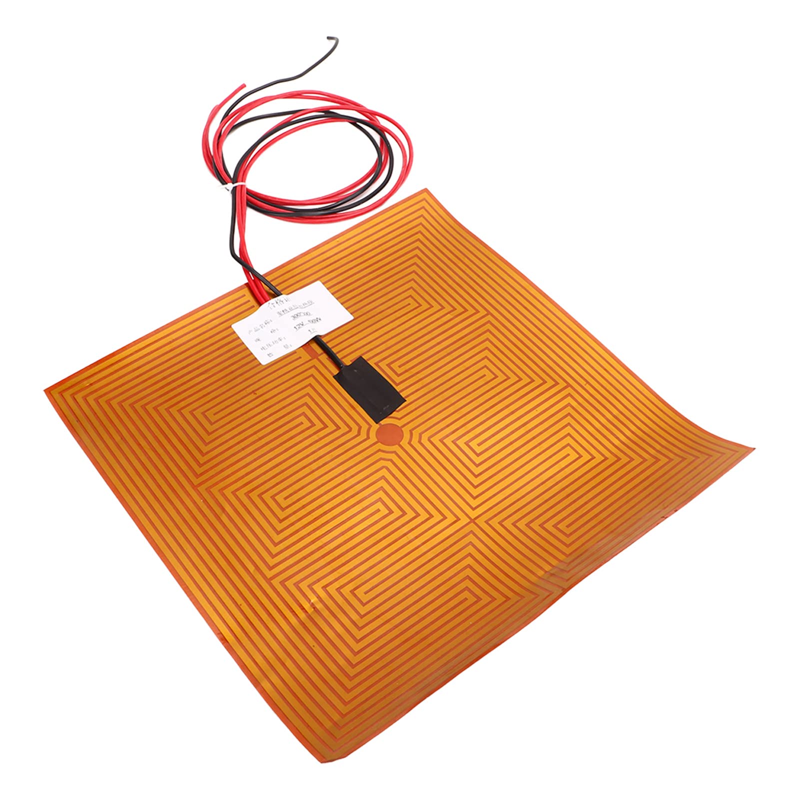Podkładka Grzewcza PI Poliimidowa Folia Grzewcza 300 X 300 Mm Podgrzewacz Drukarki 3D z Podkładem Samoprzylepnym Szybka Wymiana Nagrzewania do Drukarki 3D Naprawa Podgrzewanego łóżka i