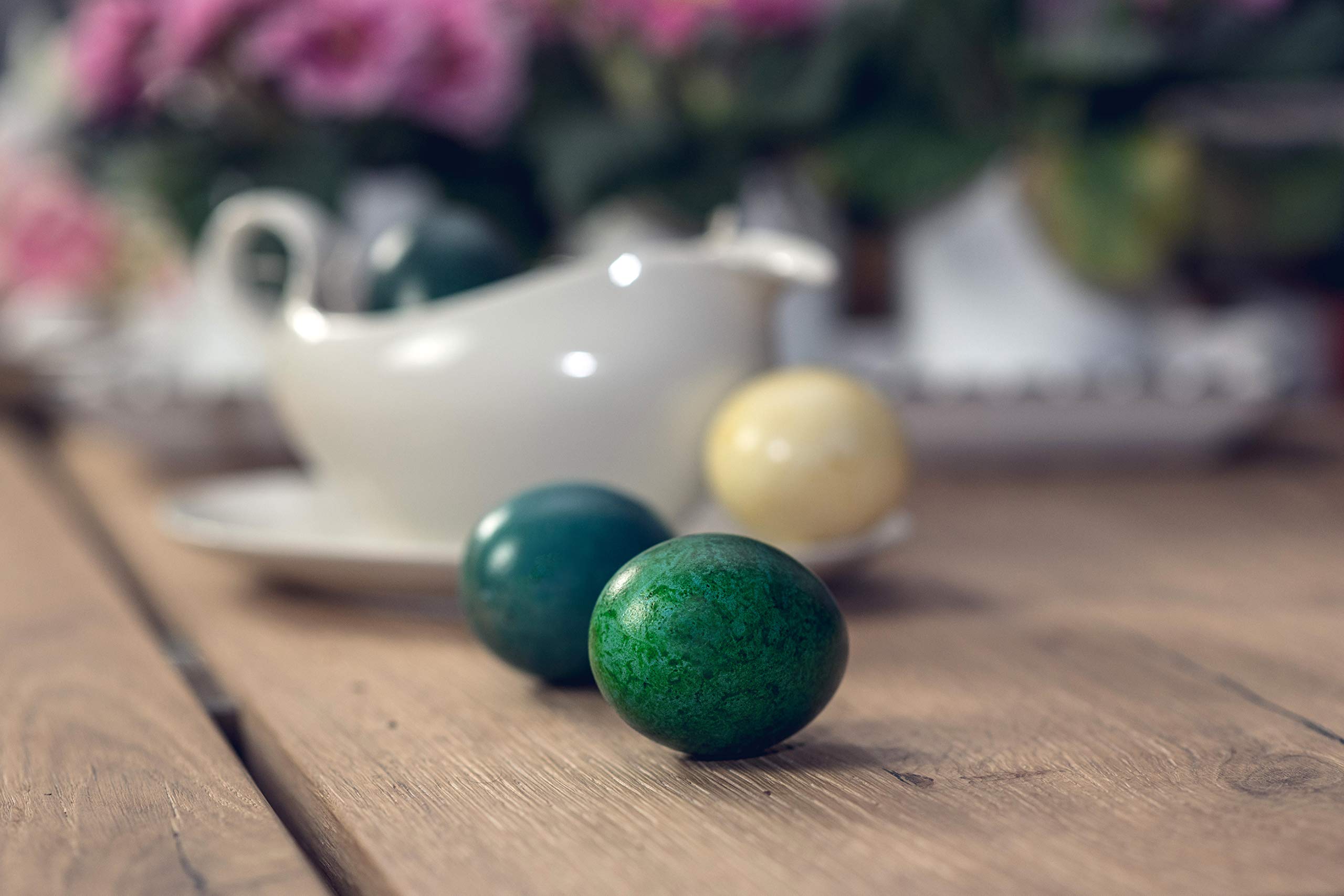 MarmorGlanz - Kit Colorazione Uova Di Pasqua Con Effetto Marmo | 5 Colori + Guanti | Facile E Divertente - Foto 2