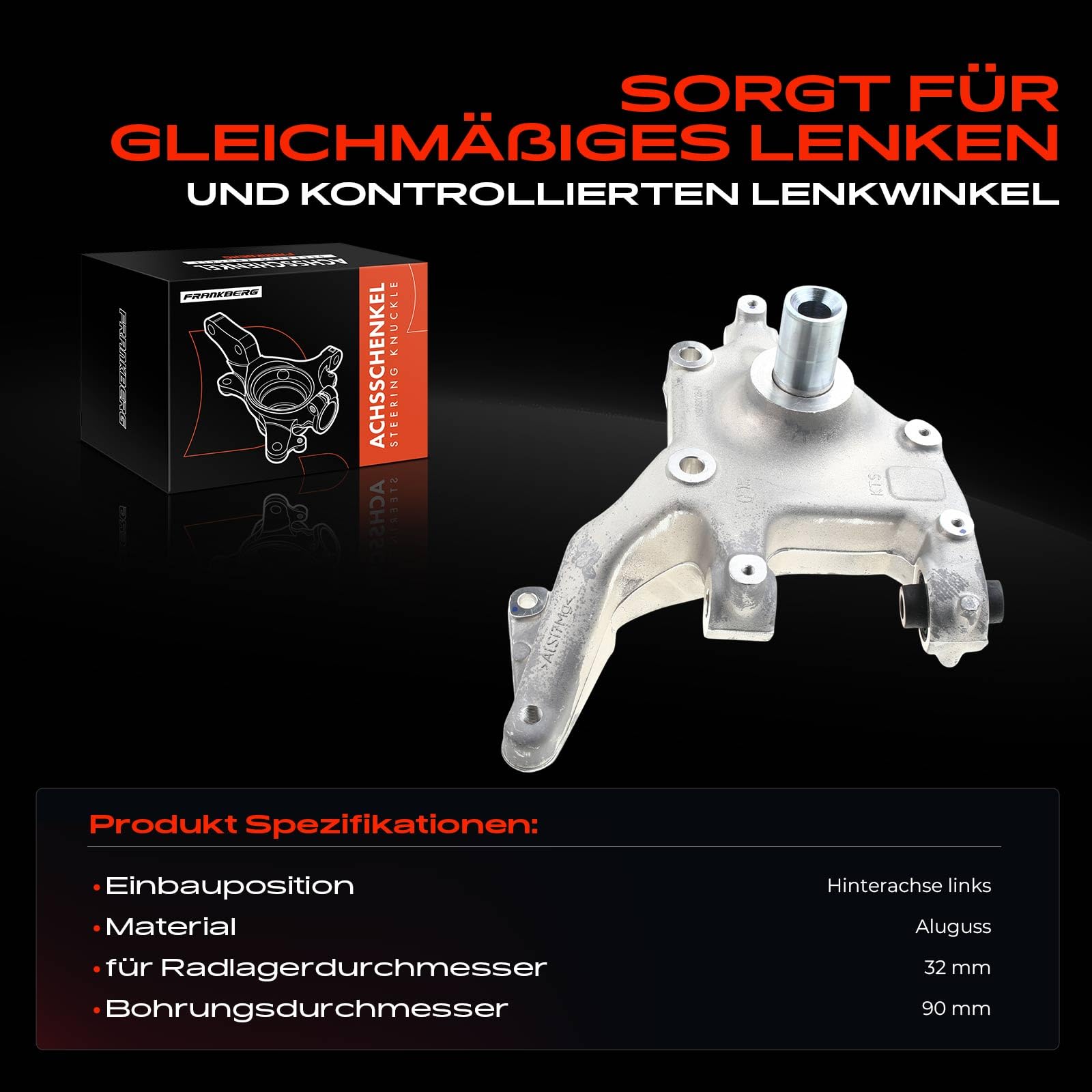 Achsschenkel Radaufhängung Hinten Links für Q3 8UB 8UG TT 8J3 TT R-o-a-d-s-t-e-r 8J9 A-l-h-a-m-b-r-a 710 711 Yeti 5L 2006-Heute 3C0505435F