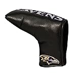 Team Golf NFL Baltimore Ravens Vintage Blade Putter Cover Golf Club Vintage Blade Putter Headcover, Form Fitting Design, Fits Scotty Cameron, Taylormade, Odyssey, Titleist, Ping, Callaway