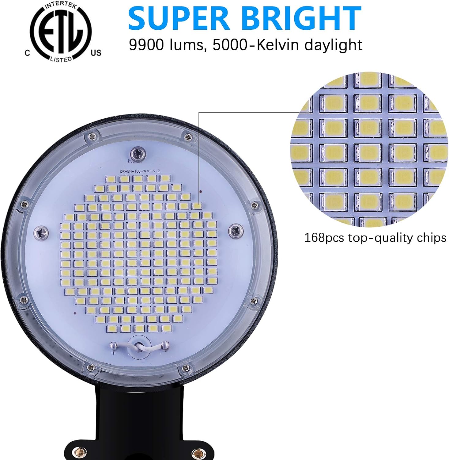 SERWING LED Barn Light 70W - Dusk to Dawn LED Outdoor Lighting , Super Bright 9900LM Security Yard Light (700W Incandescent Equiv.) 5000K Daylight IP65 Waterproof for Outdoor Street Area Lighting