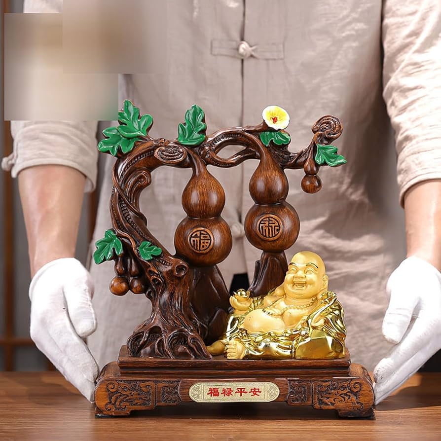 置物 大きな漆瓢箪 大型ひょうたん、58cm 置物 飾り 開運、日本製