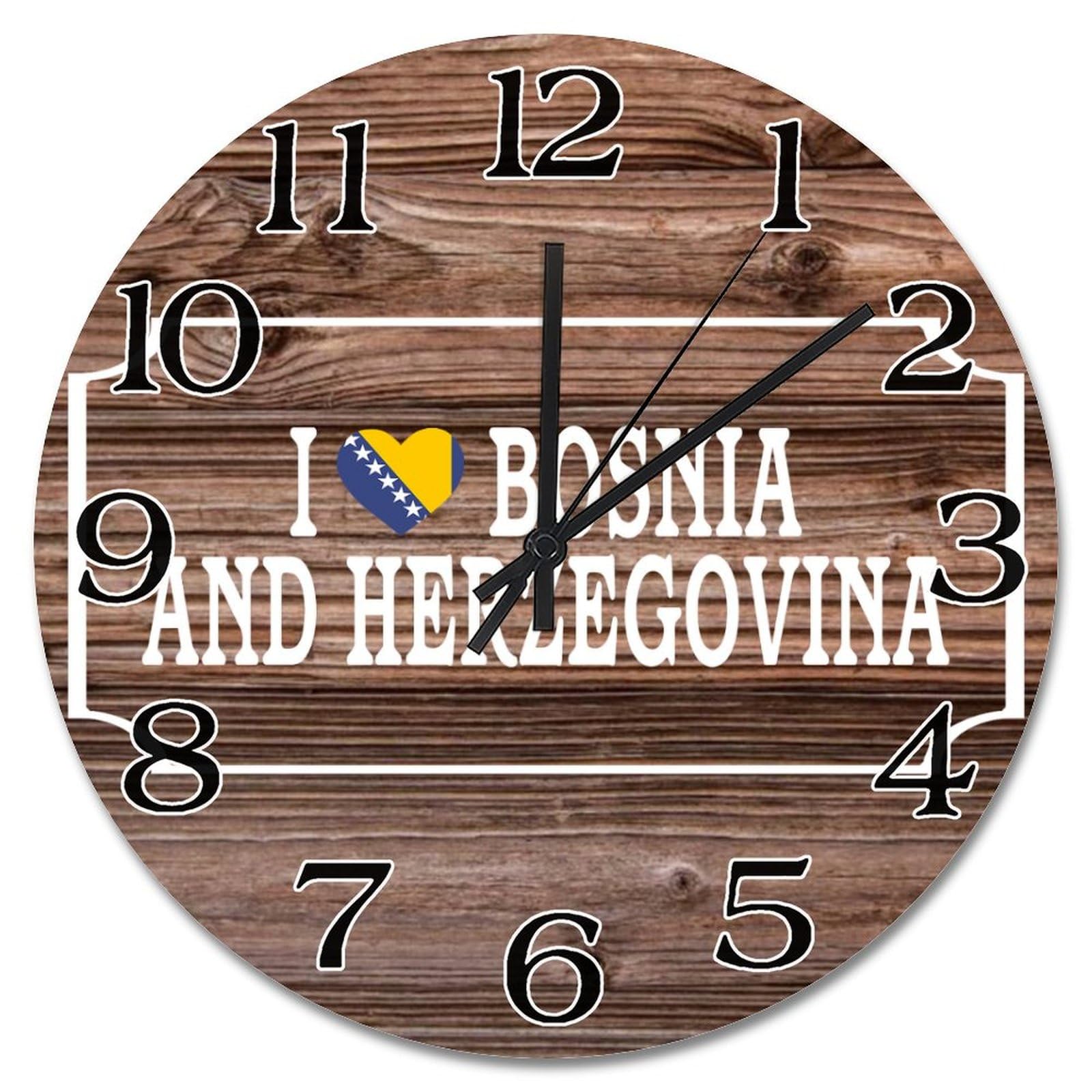 Horloge murale en bois silencieuse pour supprimer le tic-tac salon