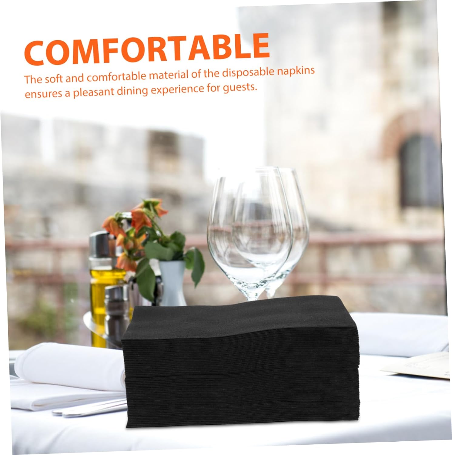 ORFOFE 50pcs Disposable Napkins Feel Bulk Bar Birthday Dusty Dinner Hotel Decorative Party Napkins